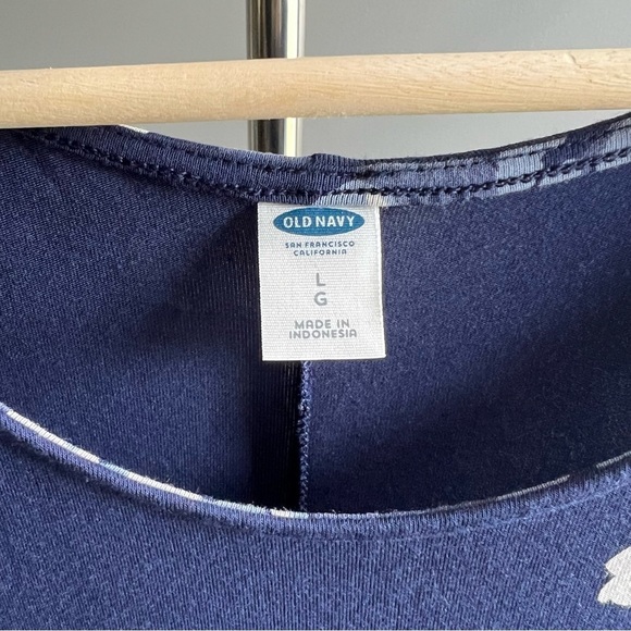 Old Navy Blue and White Floral Sleeveless Sundress - Picture 2 of 6